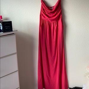 Pink maxi dress